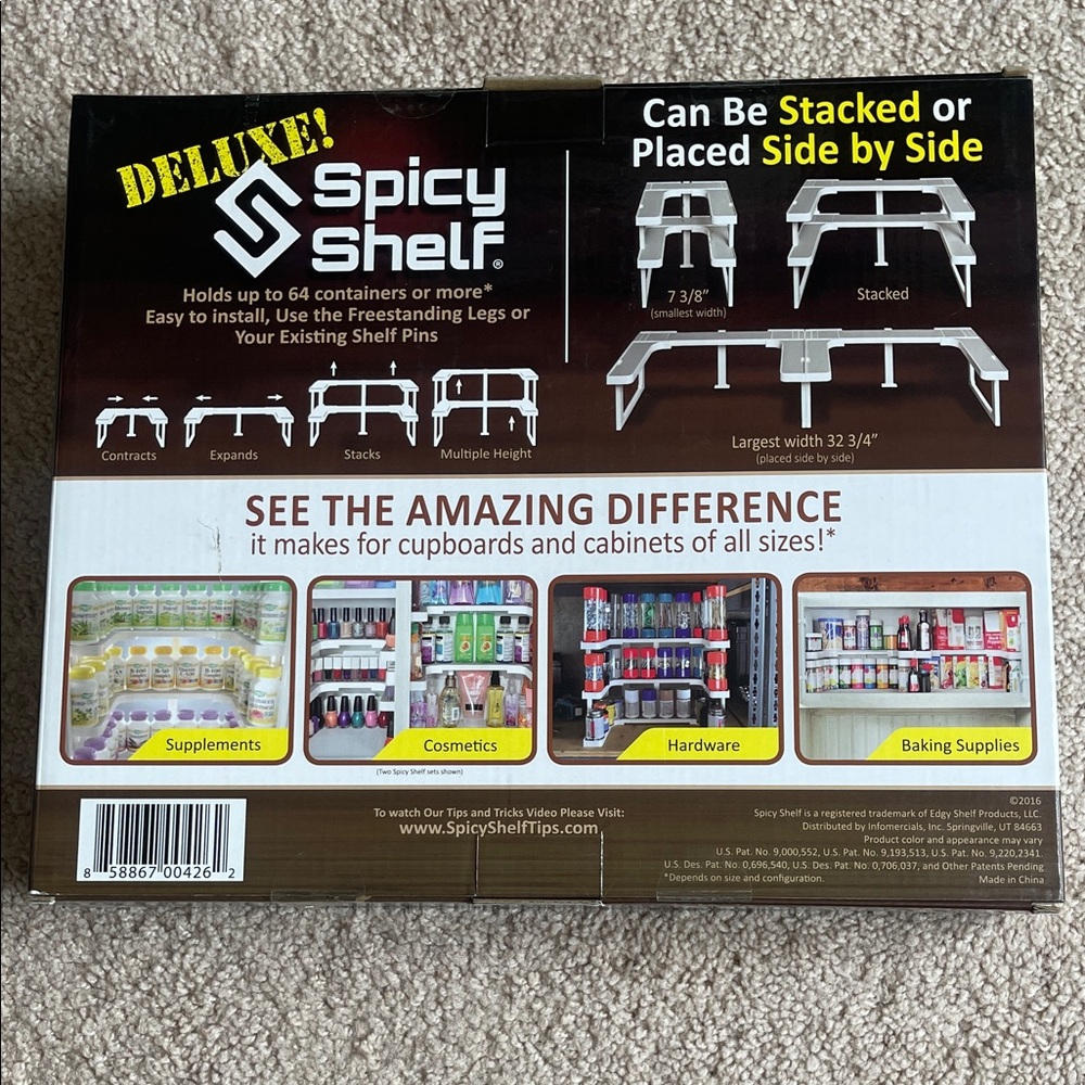 NWT Spicy Shelf Stackable Cabinet Organizer - Picture 2 of 2